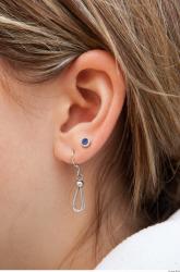 Ear Woman White Jewel Average